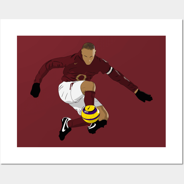 Thierry Henry Iconic 00s Highbury Kit Wall Art by NostalgiaUltra